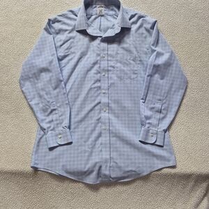 Brooks Brothers Light Blue Checked Dress Shirt